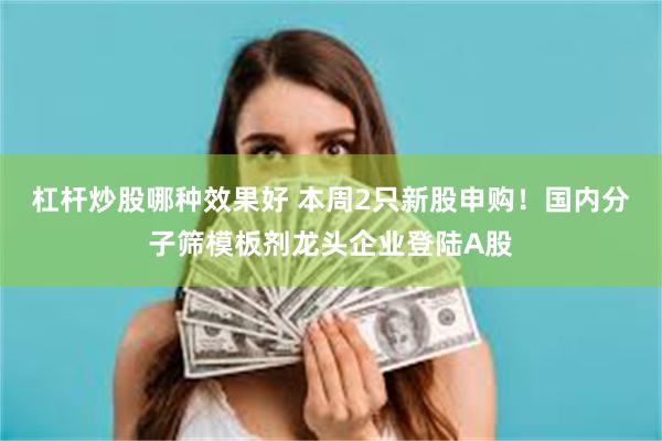 杠杆炒股哪种效果好 本周2只新股申购！国内分子筛模板剂龙头企业登陆A股
