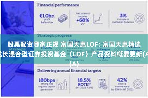 股票配资哪家正规 富国天惠LOF: 富国天惠精选成长混合型证券投资基金(LOF)产品资料概要更新(A)