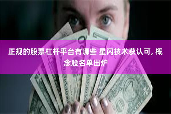 正规的股票杠杆平台有哪些 星闪技术获认可, 概念股名单出炉
