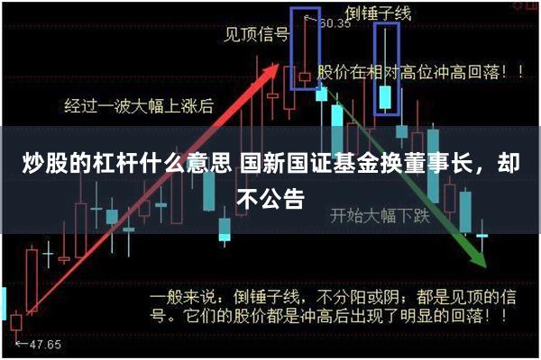 炒股的杠杆什么意思 国新国证基金换董事长，却不公告