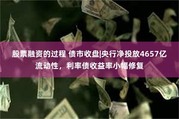 股票融资的过程 债市收盘|央行净投放4657亿流动性，利率债收益率小幅修复