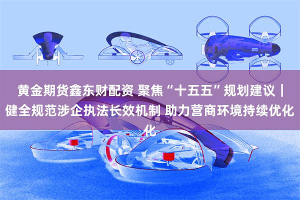 黄金期货鑫东财配资 聚焦“十五五”规划建议｜健全规范涉企执法长效机制 助力营商环境持续优化
