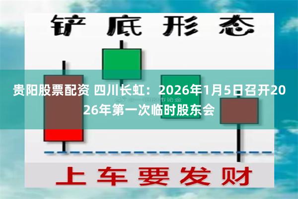 贵阳股票配资 四川长虹：2026年1月5日召开2026年第一次临时股东会